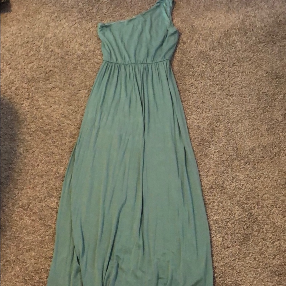 One shoulder maxi dress